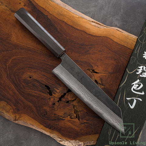 Hatsukokoro Kumokage Aogami 2 steel Kurouchi Damascus Bunka 180mm