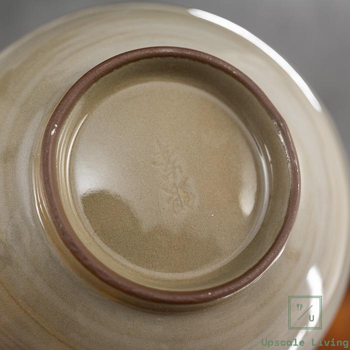 Ginpo Hana-Mishima Bankoyaki Tonsui Bowl Large White