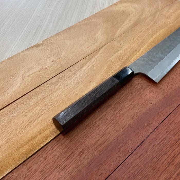 Japanese Knife Nigara Hamono Aogami Super Tsuchime Kiritsuke 240mm