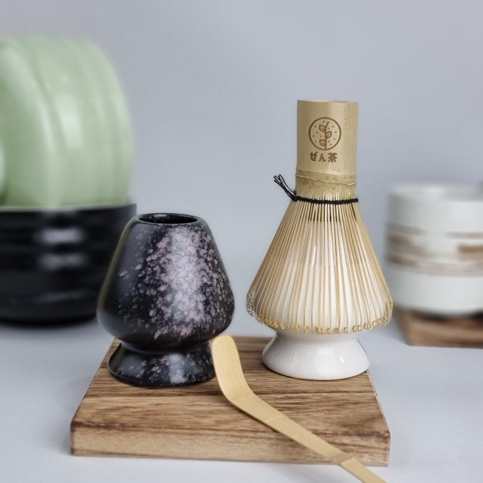 ZenCha - Chasen Cone Ceramic Holder Stand Penjaga Bentuk Matcha Whisk