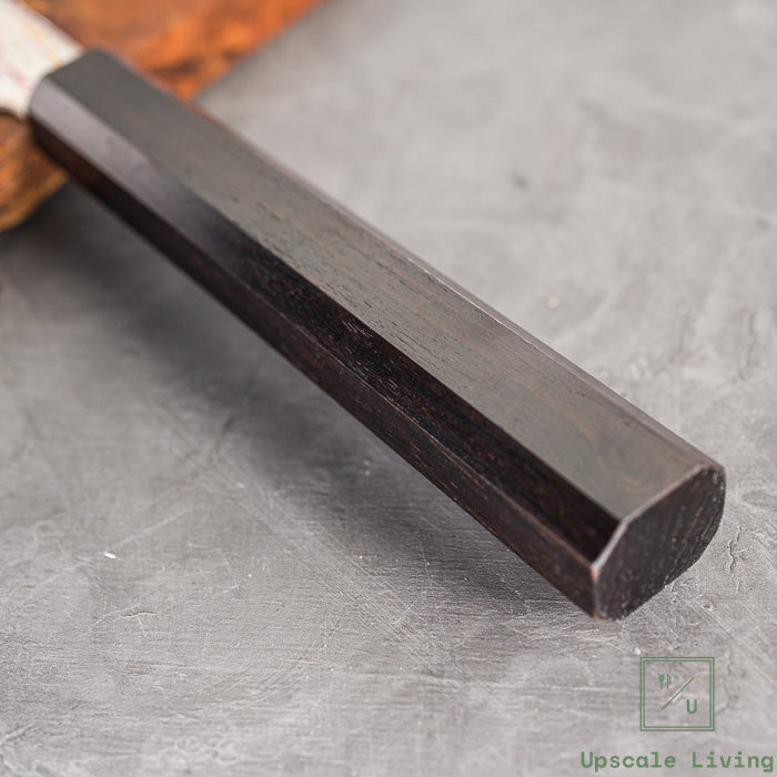 Pisau Dapur Jepang Hatsukokoro Kujaku V-Toku2 Rainbow Damascus Sujihiki270mm