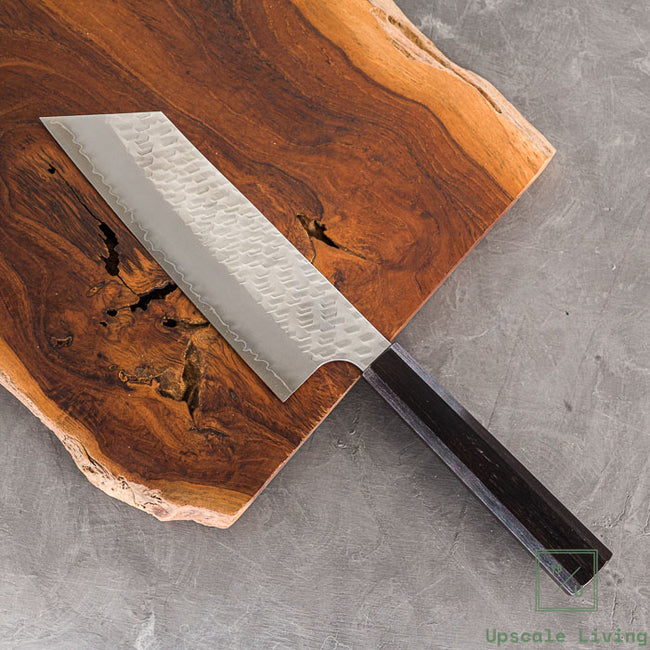 Pisau Dapur Jepang Nigara Hamono SG2 Migaki Tsuchime Kiritsuke Nakiri 180mm