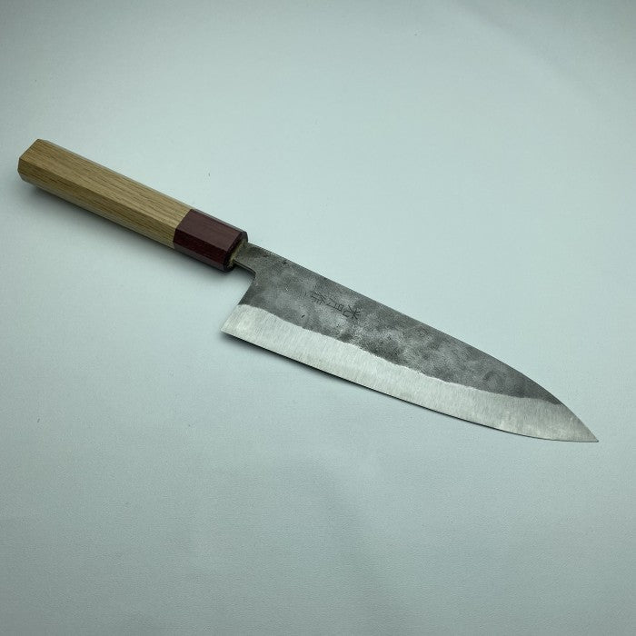 GokoO Hamono Shirogami#1 S/S Clad Nashiji Gyuto 180mm