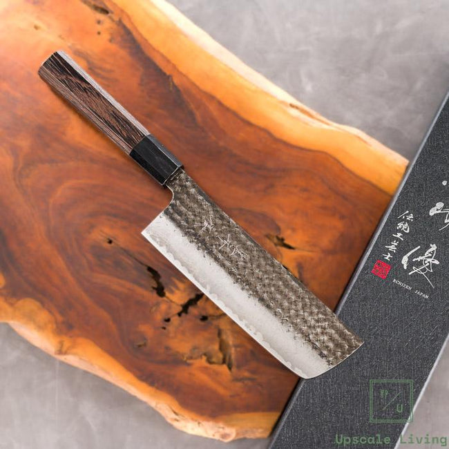 Japanese Knife Artisan YU KUROSAKI Kokusenei Nakiri Aogami Super 170mm