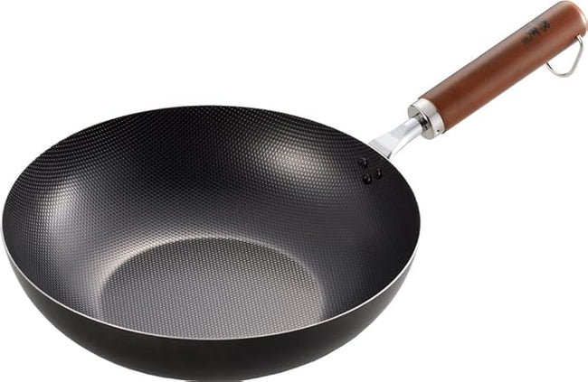 Wajan Jepang Yoshikawa Gogi Deep Frying Pan Pure Iron 26cm