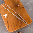 Pinset Plating Kanda Straight Plating Tweezer 210mm Made In Japan