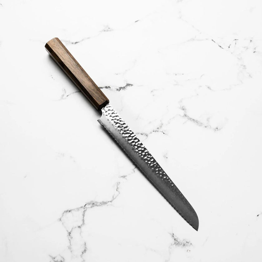 Hatsukokoro Hayabusa VG10 Tsuchime Bread Knife 210mm