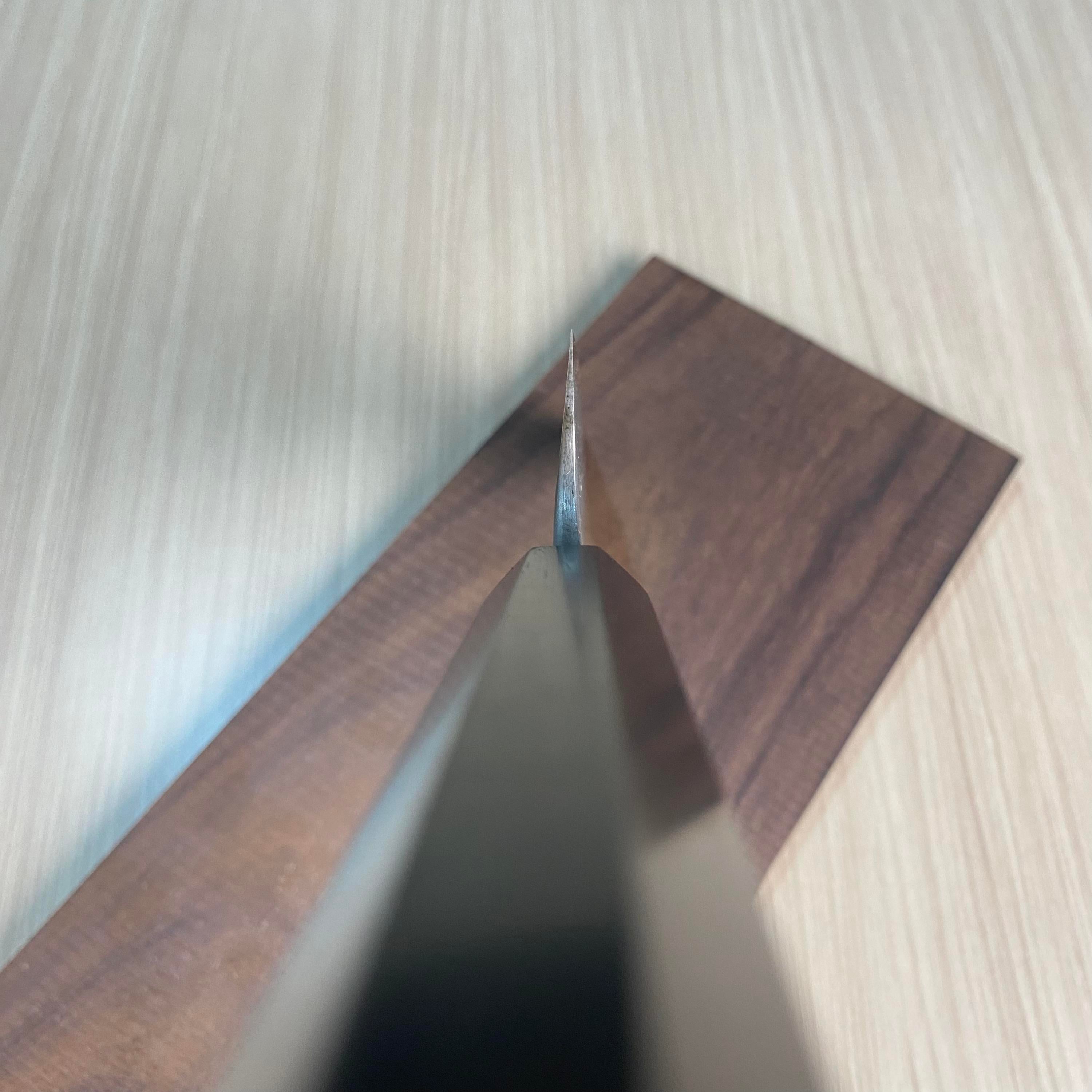 Japanese Knife Nigara x Hatsukokoro Aogami #2 Ryusui Damascus Bunka 180mm