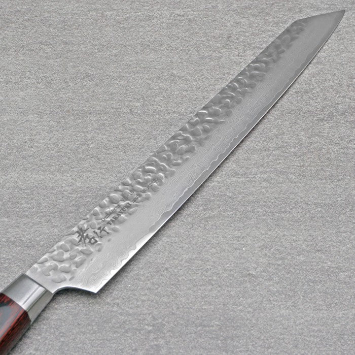 SAKAI TAKAYUKI 33-Layer Damascus Hammered Kengata 270mm