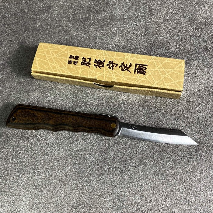 Higonokami VG10 Warikomi KANEKOMA 100mm Walnut Handle