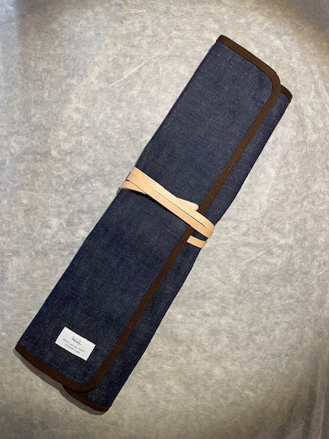 Shibata Takayuki Knife Roll Denim S 3 SLOTS