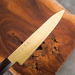 Pisau Dapur Jepang Hatsukokoro Ryuhyo  Gold coating  SG2 Damascus Petty150mm
