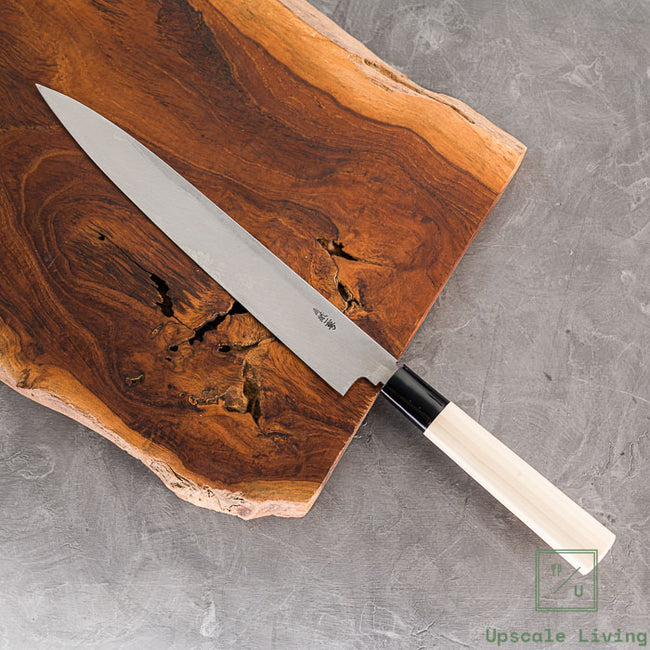 Pisau Sushi Kitaoka Aogami#2 Migaki HPC Yanagi 240mm