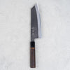 Japanese Knife Mutsumi Hinoura Shirogami#2 SS Kuro-Nashiji Bunka 180mm