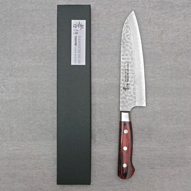 SAKAI TAKAYUKI 33-Layer Damascus Hammered Santoku 180mm
