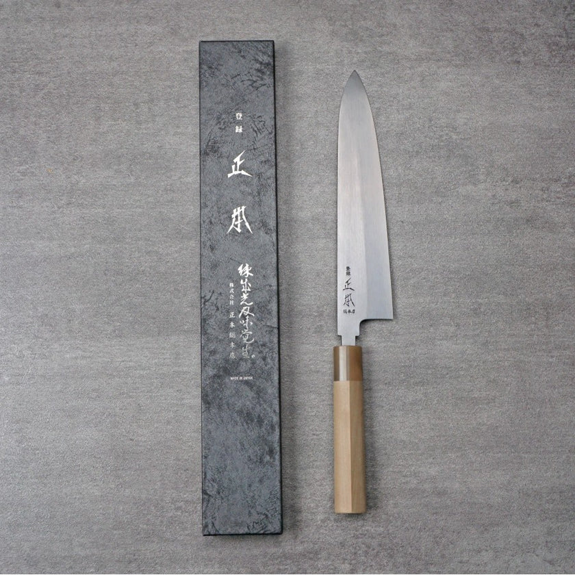 Japanese Artisan Knife Masamoto KS2924 HonKasumi Shirogami Gyuto 240mm