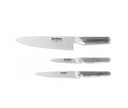 Gift Set of 3 Japanese Knife GLOBAL G-2, GSF-15, GSF-24