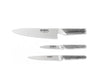 Gift Set of 3 Japanese Knife GLOBAL G-2, GSF-15, GSF-24