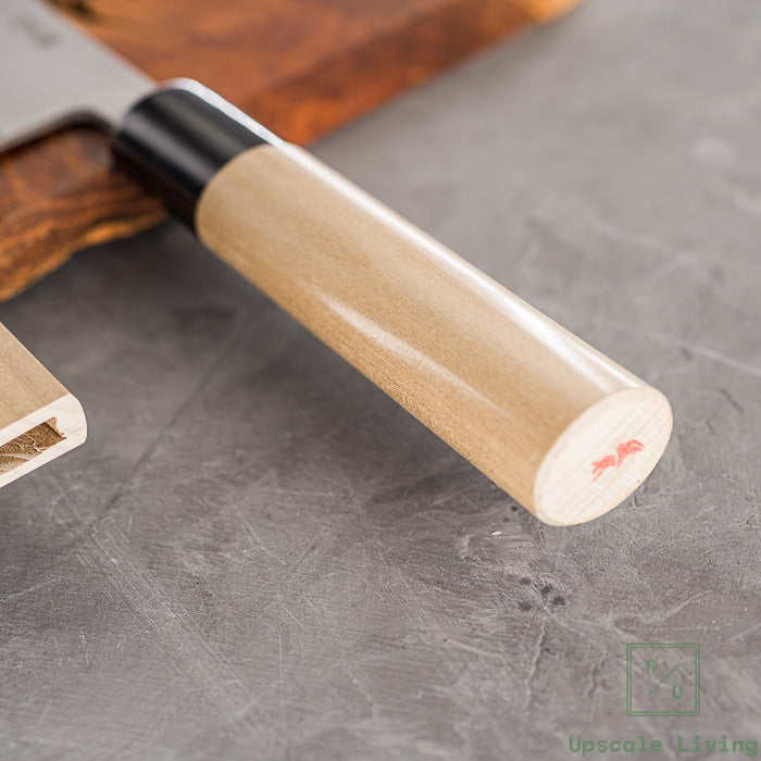 Japanese Artisan Knife Masamoto Powder SS Wa Nakiri Knife With Saya