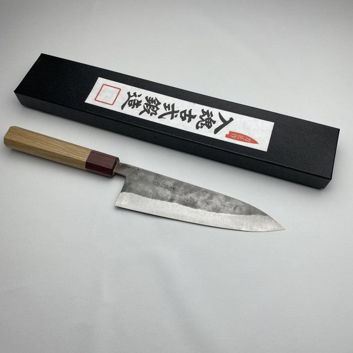 GokoO Hamono Shirogami#1 S/S Clad Nashiji Gyuto 180mm