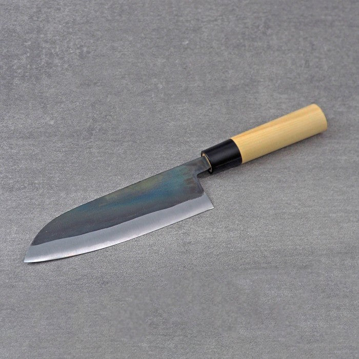 Tadafusa Kurouchi Shirogami #2 Steel Santoku 165mm