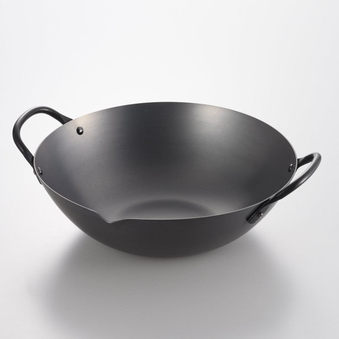 YOSHIKAWA Carbon Steel Canton Wok COOK-PAL 36cm