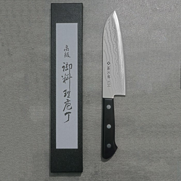 Pisau Dapur Jepang Japanese Knife TOJIRO DP Damascus by VG10 Santoku 170mm