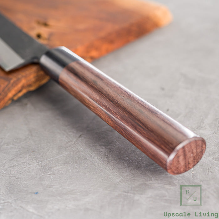 Pisau Dapur Jepang Tsunehisa Aogami #2 Kurouchi Sakimaru Sujihiki 270mm
