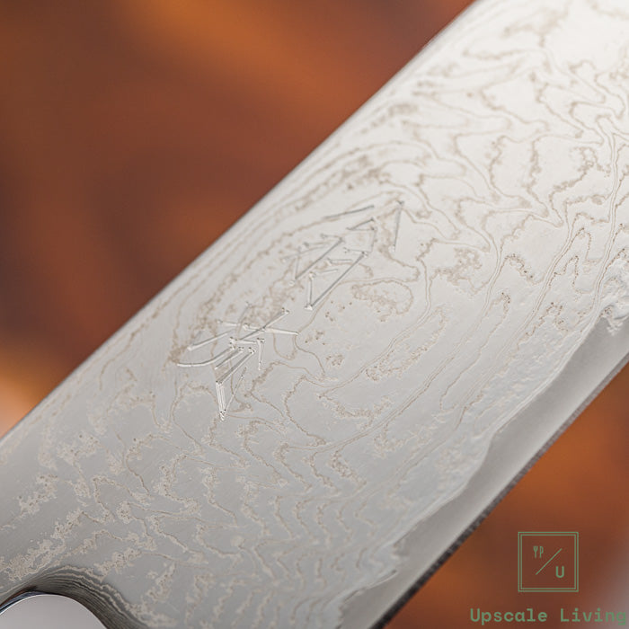 Pisau Dapur Jepang OUL Damascus Uzu Bunka AUS-10A 170mm