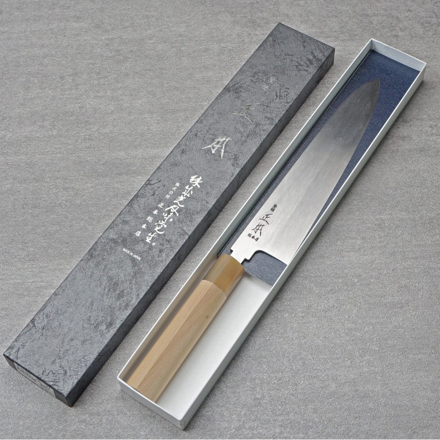 Japanese Artisan Knife Masamoto KS2924 HonKasumi Shirogami Gyuto 240mm