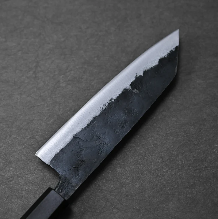 Pisau Dapur Jepang Hatsukokoro Shikkoku Aogami Blue 2 Kurouchi Bunka 165mm