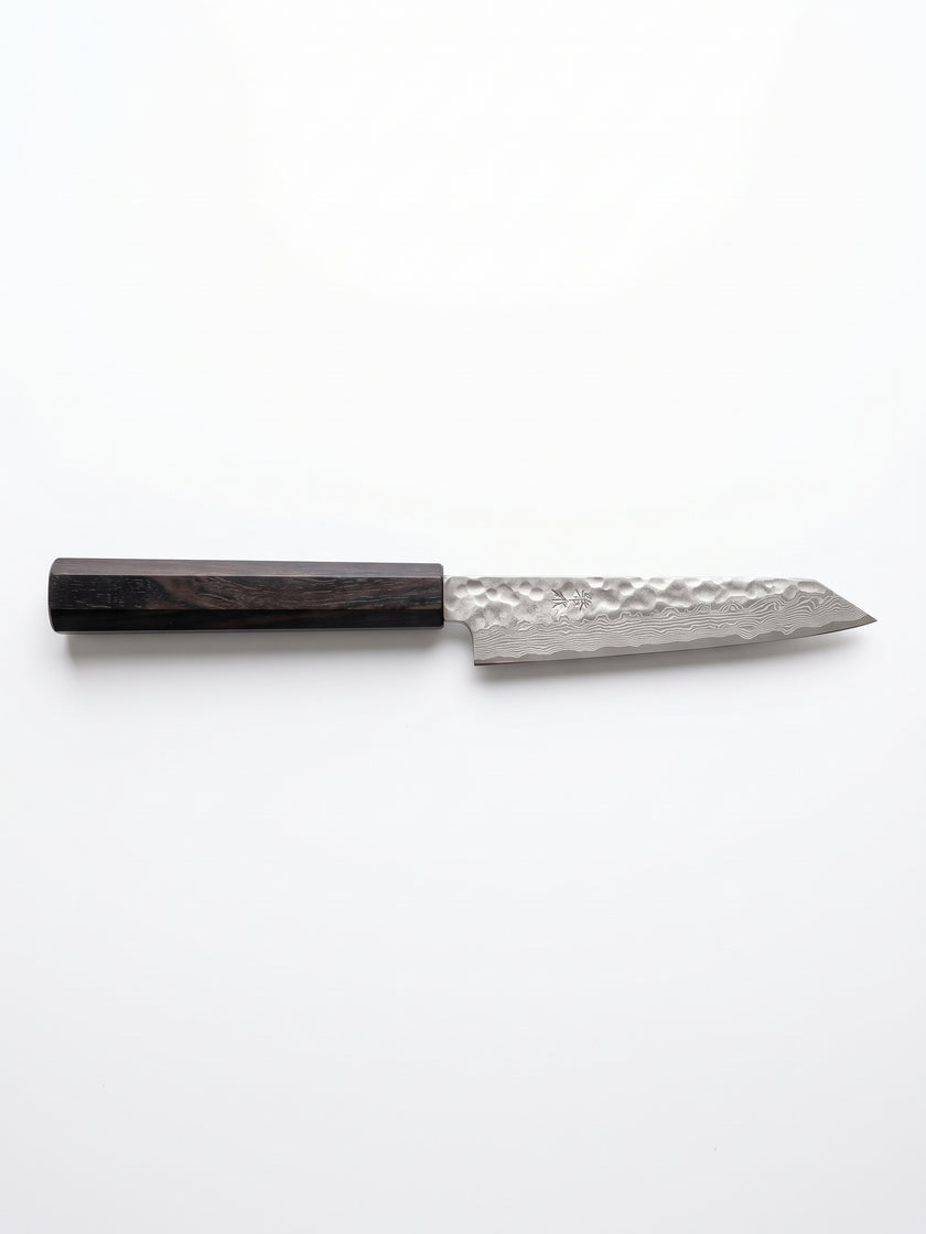 Pisau Dapur Jepang Kuranowa RAKU VG10 Tsuchime Damascus K-Petty 120mm