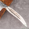 Hatsukokoro Ginga ATS-34 Steel Nickel Damascus Stag Horn Handle Gyuto 210mm