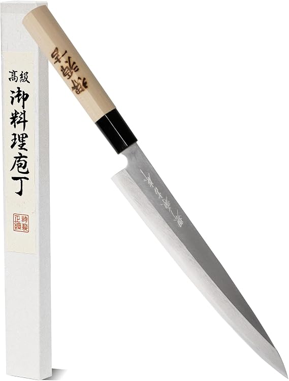 Pisau Dapur Jepang Sakai Genkichi SK-5 Steel Yanagiba 210mm