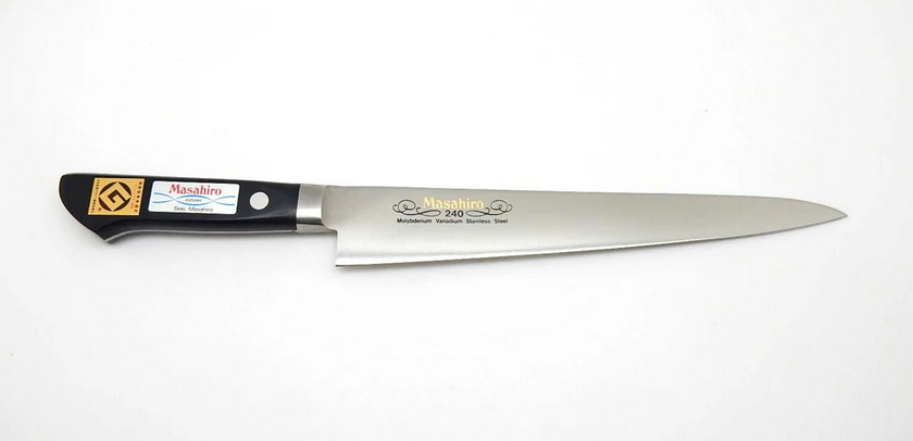 Pisau Dapur Jepang Masahiro MV Suhijiki 240mm W/Bolster