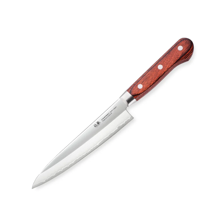 Pisau Dapur Jepang Suncraft 3 Layers Clad Steel AUS10 Petty 150mm