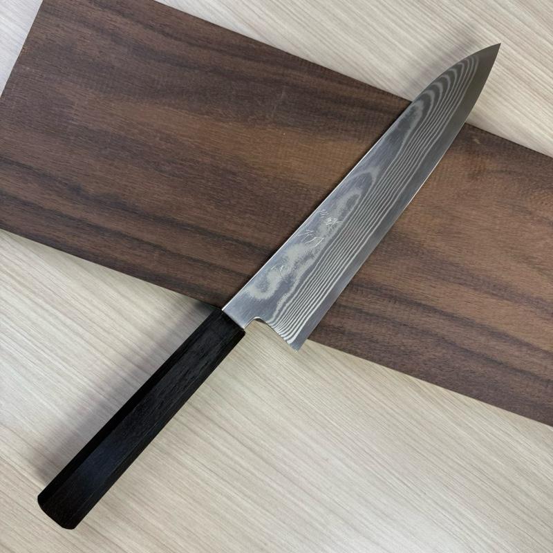 Japanese Knife Hatsukokoro GIN-SAN Ginsou Nickel Damascus Gyuto 210mm