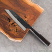 Pisau Dapur Jepang Hatsukokoro Shikkoku Aogami Blue 2 Kurouchi Bunka 165mm