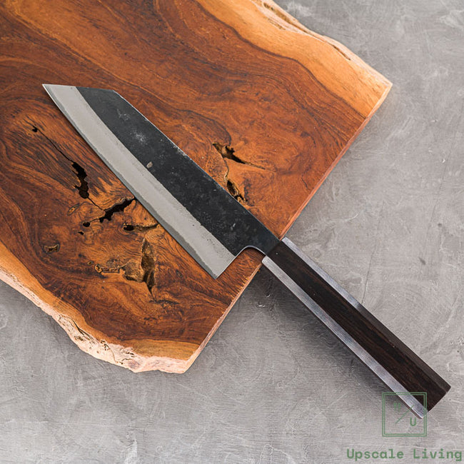 Pisau Dapur Jepang Hatsukokoro Shikkoku Aogami Blue 2 Kurouchi Bunka 165mm