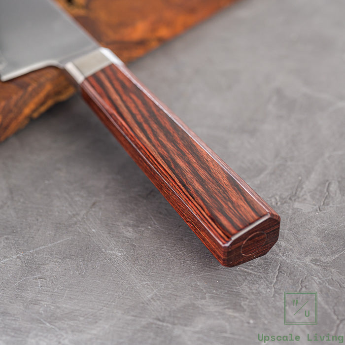 Pisau Jepang Kirinami VG10 Bunka 180mm Mahogany Handle