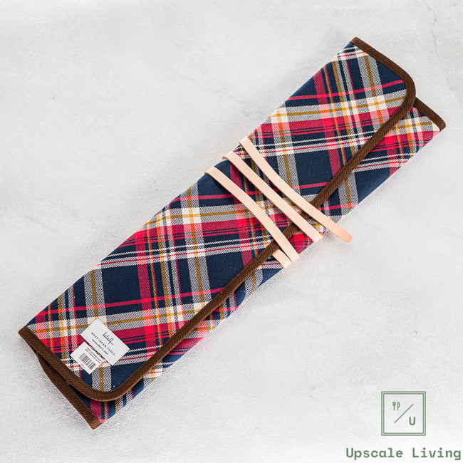 Shibata Takayuki Knife Roll Checked S 3 SLOTS
