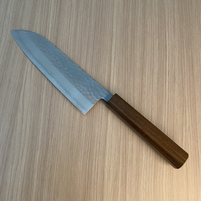 Masutani Hamono VG10 Damascus Tsuchime Santoku 170mm