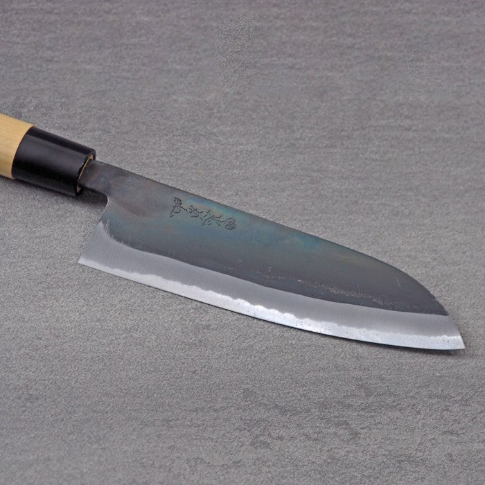 Tadafusa Kurouchi Shirogami #2 Steel Santoku 165mm