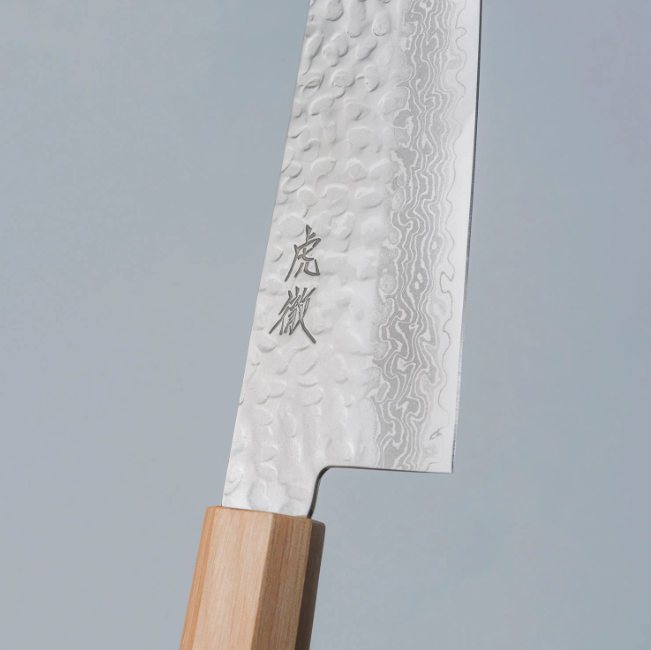 Pisau Dapur Jepang Kotetsu VG10 Tsuchime Damascus Wa-Gyuto 210mm