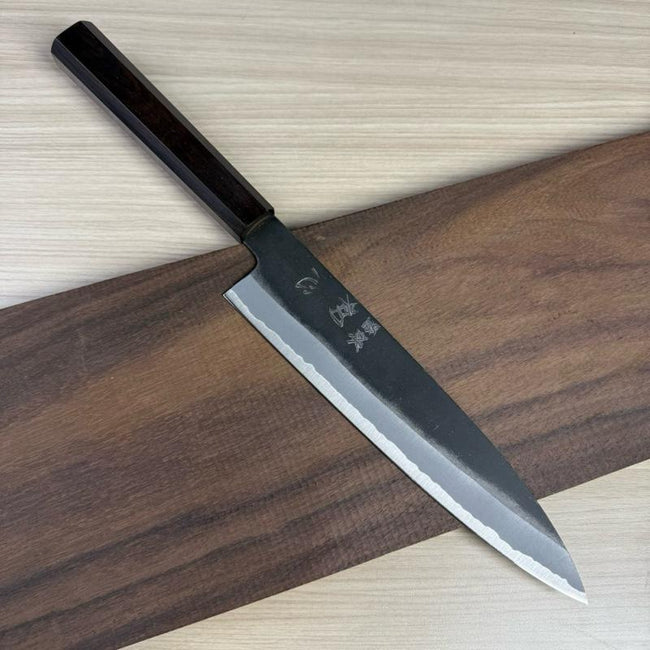 Japanese Knife Hatsukokoro Aosagi Aogami#2 Kurouchu Gyuto 210mm