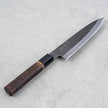 Japanese Knife Mutsumi Hinoura Shirogami#2 SS Kuro-Nashiji Petty 150mm