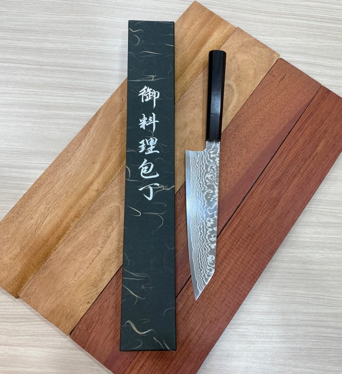 Japanese Knife Hatsukoro FAXR2 Damascus Kiritsuke 210mm