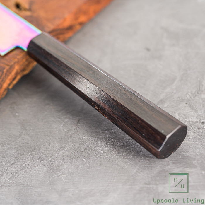 Pisau Dapur Jepang Hatsukokoro Ryuhyo rainbow coating SG2 Damascus Petty150mm