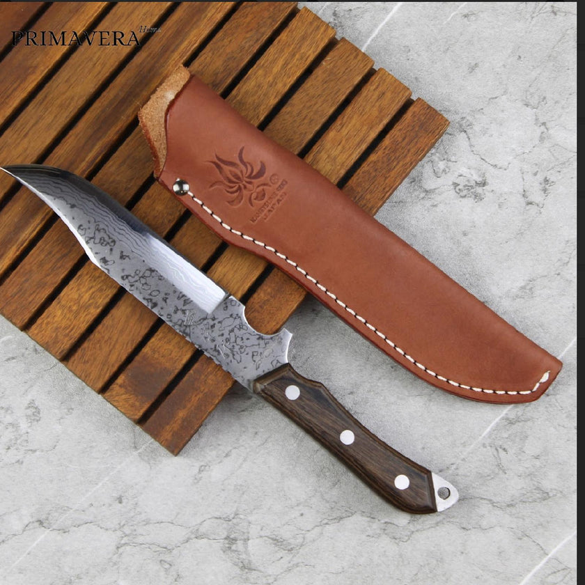 KANETSUNE SEKI Seseragi Clip Aogami 2 Pisau Hunting atau Pisau Outdoor