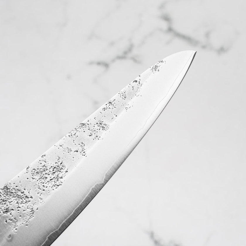 Pisau Dapur Jepang Suncraft Senzo Retro Silver#3 Ko Santoku 143mm